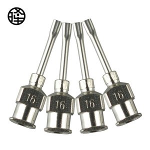 Adaptador compatible con aguja de punta plana de acero inoxidable de media pulgada en stock disponible al por mayor - Product Image 1