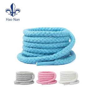 Round Rope Laces Thick Cotton Solid Shoe Laces Shoelace For Men Women Sneakers Shoestrings