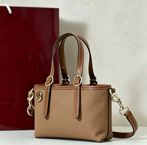 Women Genuine Leather Mini Tote Crossbody Bag, Small Top Handle Handbag Satchel for Daily Work, Custom Logo Available