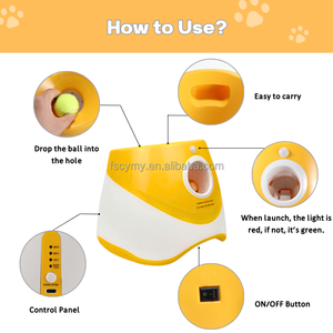 Lanciatore interattivo di palline da Tennis per cani e cani automatico USB Pet <span class=keywords><strong>Ball</strong></span> Launcher Fetch Sport Machine - Product Image 2