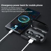 Écouteurs sans fil TWS CE Rohs BQB XY60 avec recharge inversée 2000 mAh, suppression du bruit ENC, casque Bluetooth sans fil