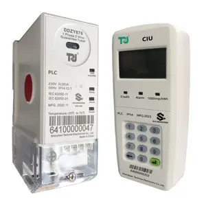 New Split CIU/UIU 5(100)A kWh STS Meter Prepayment Single PhaseFace Down BottomDin Rail Power Meter PLC Prepaid Energy Meter