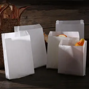 테이크 아웃 빵 종이 가방 기름 방지 스낵 식품 가방 토스트 치킨 식품 크래프트 종이 가방 사용자 정의 크기 허용