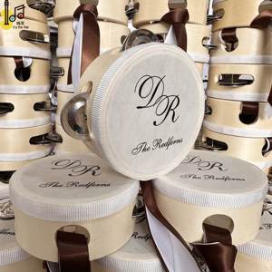 Tambourin en bois de 4 pouces pour fêtes, tambour de mariage, tambour d'église, instrument de musique, prix - Product Image 1