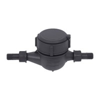 Compteur d'eau mécanique à turbine en nylon pour robinet d'eau froide domestique, utilisation en communautés résidentielles, tailles DN15-DN50