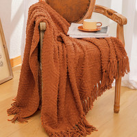 Plaid de canapé en chenille tissée, serviette de lit, châle rafraîchissant d'été pour climatisation, en polyester, toutes saisons, vente en gros