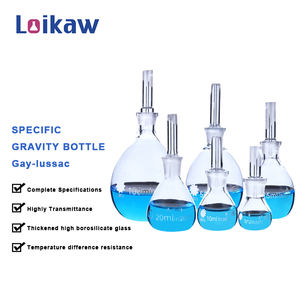 Equipamento De Laboratório De Teste De Água Transparente Pycnômetro De Temperatura De Alta Qualidade 10ml Pycnômetro De Vidro - Product Image 5