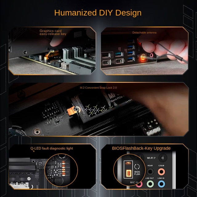 New TUF GAMING X870-PLUS WIFI DDR5 AM5 ATX Motherboard X870 Chipset Wireless Gaming Desktop Double Channel RAM 256GB