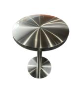 Ensemble de table et de chaises de salle à manger modernes en acier inoxydable pour hôtel et usage commercial, durable et imperméable