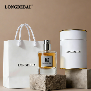 Nuevas Botellas de Perfume Redondas Vacías de 30ml 50ml 100ml, Botella de Perfume de Vidrio de Lujo con Fondo Grueso y Caja de Empaque - Product Image 1