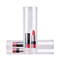 Factory Custom Printed Plastic Small Tube Packaging PVC clear Tube Gift Boxes Round Cylinder Packaging for Cosmetic Food Fruits