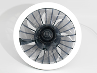 28W Ventilateur de Plafond E27 Avec Lumière Led Et Télécommande 360 Rotation Refroidissement Ventilateur Électrique Lampe Lustre Pour Chambre Décor À La Maison