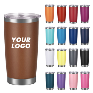 Vaso Térmico Aislado de 20 oz con Tapa, Vaso de Acero Inoxidable de Doble Pared, Taza de Viaje para Café, Taza Térmica de Metal con Recubrimiento en Polvo - Product Image 1