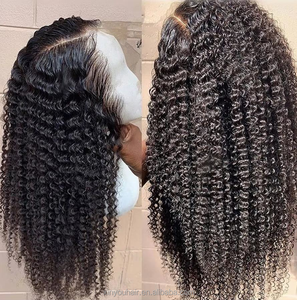 Peluca invisible Strap 360 Glueless Ready Wear Go con bordes rizados de ondas de agua de encaje HD y línea de cabello negra para mujer - Product Image 3