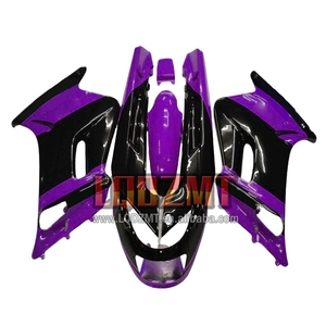 Kit de carrocería para <span class=keywords><strong>KAWASAKI</strong></span> <span class=keywords><strong>NINJA</strong></span> ZZR250 ZZR <span class=keywords><strong>250</strong></span> 90-99 190LQ.163 1990 1991 1992 <span class=keywords><strong>1993</strong></span> 1994 95 Negro púrpura 96 97 98 99 Carenado - Product Image 1