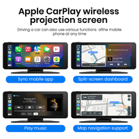 Marca personalizada inalámbrica CarPlay Monitor IPS pantalla Android Auto Touch WIFI FM BT 5,0 cámara de visión trasera reproductor Multimedia AUX