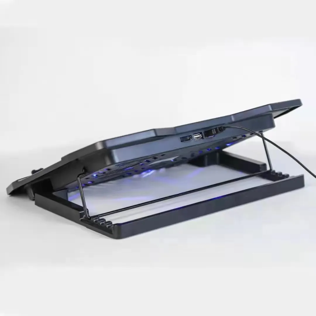 Adjustable Slim Portable Notebook Stand with 4 Fans  Laptop Cooler Cooling Pad For 15.6"-17" Laptop