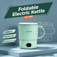 Vente directe d'usine, bouilloire électrique portable en acier inoxydable 316 de 800 ml, affichage numérique, température constante pour la maison