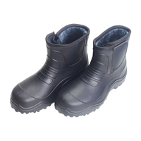 YL-25193 Sepatu Bot Salju Pria Setengah Betis Berlapis Bulu Imitasi Hangat dengan Sol Anti-Selip untuk Kerja di Cuaca Dingin & Penggunaan Sehari-hari