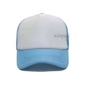Custom Logo Two-Tone Blank Foam Truck Driver's <strong>Cap</strong> 5-panel Plain Mesh Back Baseball <strong>Caps</strong> Kids Trucker <strong>Hat</strong> with Adjustable Straps - Product Image 4
