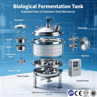 Tanque de Fermentación de Cerveza Comercial de 500L/1000L/2000L, Fermentador Cónico SUS304, Máquina de Elaboración de Cerveza con Bomba de Motor SS304, Certificación ASME y CE