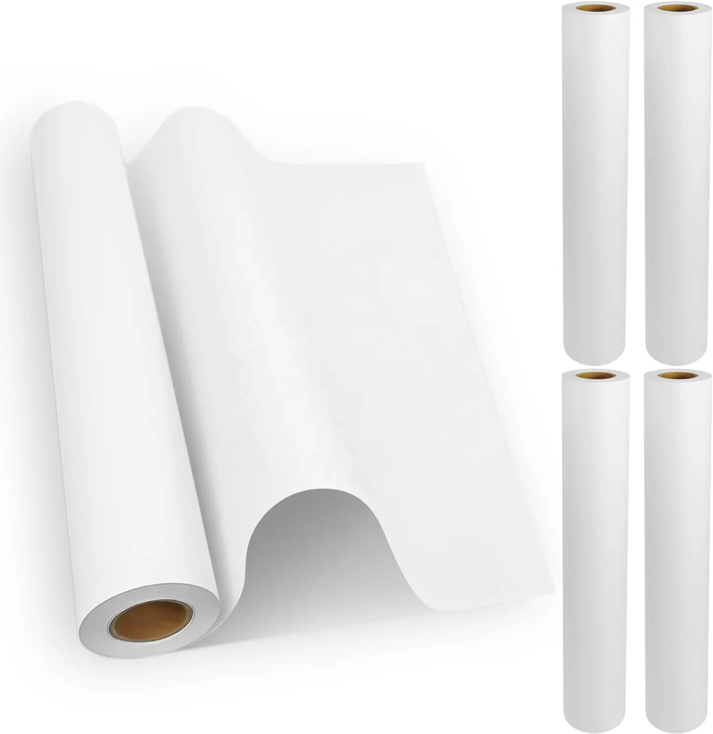 สติกเกอร์แบบมีกาวในตัวกระดาษด้านหลังแบบผ่าและพิมพ์ TC ฐานน้ำกาวแบบหล่อเคลือบหน้ากระดาษหลังสีขาว