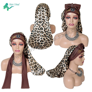 <span class=keywords><strong>Bonnet</strong></span> de nuit en satin personnalisé avec logo, bande élastique douce, pour femmes - Product Image 6