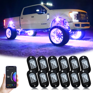 Kit Luci Sottoscocca RGB per <span class=keywords><strong>Auto</strong></span> 4/6/8/10/12/14 Moduli con App e Telecomando, Luci LED IP68 per Ruote di Camion, ATV, UTV, SUV - Product Image 1