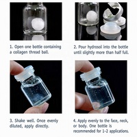 Sérum en boules de soie de collagène protéiné dissolvable pour le visage, OEM ODM Marque Privée, Anti-rides, Liftant et Raffermissant