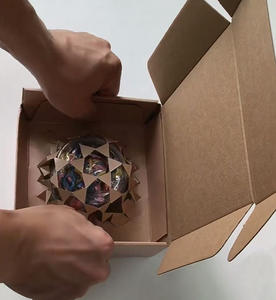 Biểu tượng tùy chỉnh giấy bưu phẩm hộp bọc bảo vệ tổ ong giấy đồ chơi chai thủy tinh bao bì sản phẩm bảo vệ vận chuyển hộp - Product Image 6