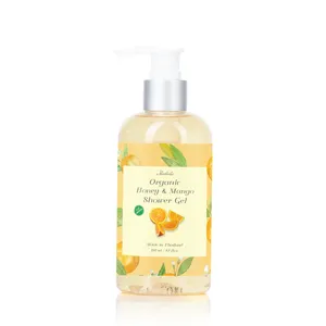 Premium Natural Shower Gel 250ml Honey and Mango Body Wash Moisturizing Thai Spa Quality from Thailand