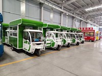 Electric Food Truck with GPS Tracking and Rust-Resistant Stainless Steel