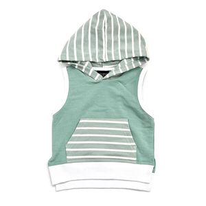 Poco Ragazzi di estate Casuale Abiti Serbatoio Nero libero di trasporto Con Cappuccio Con Coulisse Bicchierini Dei Capretti 2pcs set - Product Image 4