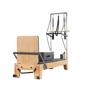 Reformer Pilates stable avec demi-tourneuse, chariot fluide et roues silencieuses, appareil de qualité studio pour programmes de physiothérapie - Product Image 1