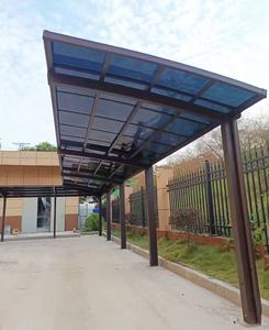 Abri de voiture en métal enduit de PVC imperméable, cadre en fibre de verre durable, tente de garage, pergola pliable de luxe pour <span class=keywords><strong>voitures</strong></span>, patio, voile en polycarbonate - Product Image 3