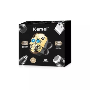 Tête chauve rechargeable 4D pour hommes Rasoirs électriques à crâne Kemei Têtes flottantes KM-7004 Barbe Nez Oreille Tondeuse à cheveux Rasoir Clipper - Product Image 3