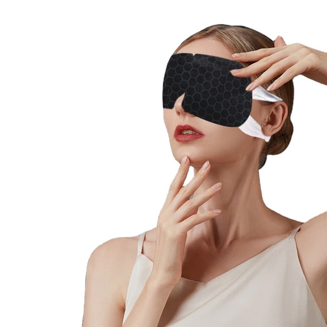 Manufacturer Private Label Disposable Eco-friendly Herbal Self Heating Anti-Puffiness Hot Compress Sleep Steam Spa Eye Mask Eye