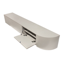 1-Seitiger Japandi Moderner Holz-TV-Ständer R300 Schwebender TV-Schrank für Wohnzimmer