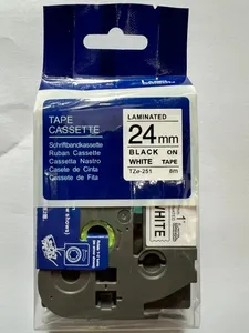 TZE251 TZ 251 TZO251 라미네이트 리본 테이프 라벨 카세트 호환 형제 라벨 프린터