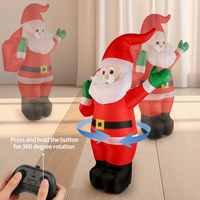 Mobil RC Tiup Huvelon 2.4GHz 4 Saluran Kendali Jarak Jauh Listrik Hadiah Natal Santa Claus