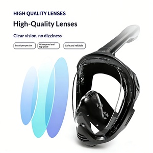 <span class=keywords><strong>Masque</strong></span> intégral ergonomique en silicone liquide, étanche et confortable pour des séances de plongée libre et de natation en <span class=keywords><strong>piscine</strong></span> de longue durée - Product Image 4
