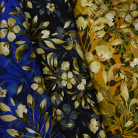 Tissu en coton Avogan imprimé floral personnalisé pour robe femme – Nouveau tissu en coton à motifs floraux