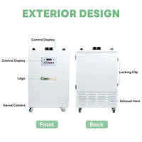 Extracteur de fumées laser CO2 50W pour découpe, gravure et soudage avec filtre HEPA H13 et filtre à charbon pour COV