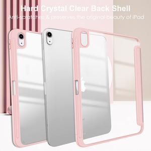 Nueva <span class=keywords><strong>Funda</strong></span> Transparente de Acrílico para <span class=keywords><strong>iPad</strong></span> Air 8, <span class=keywords><strong>iPad</strong></span> Pro 11, <span class=keywords><strong>iPad</strong></span> Air 11 con Soporte para Lápiz, Cubierta Protectora de Cuero PU a Prueba de Golpes de 10.9 Pulgadas - Product Image 6