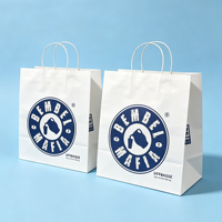 Großhandel Maßgefertigte Umweltfreundliche Mode-Geschenktüten aus Braunem Papier mit Flachem Boden für Kleinunternehmen mit Eigenem Logo