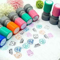 Tampon encreur personnalisé avec logo sur mesure, tampon auto-encreur mignon et coloré pour le bureau et les étudiants