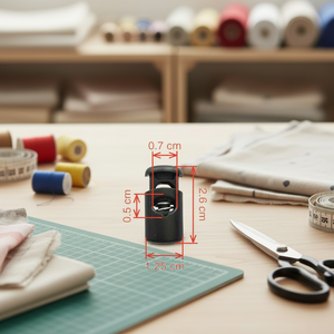 गर्म बिक्री प्लास्टिक टिकाऊ काले कॉर्ड लॉक कॉर्ड अंत स्टॉपर बकल सुअर नाक आकार रस्सी लॉक स्टॉपर 5 मिमी 6 मिमी - Product Image 3