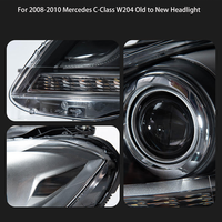 Phares LED modifiés pour Mercedes-Benz Classe C W204 2011-2014, phares LED DRL, clignotants, feux de route 12V