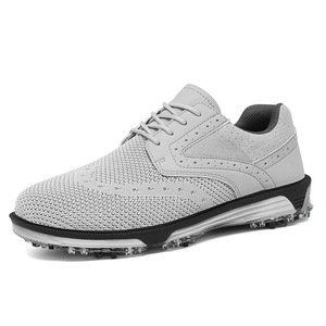 <span class=keywords><strong>Chaussures</strong></span> <span class=keywords><strong>de</strong></span> <span class=keywords><strong>Golf</strong></span> Professionnelles Personnalisées OEM pour Hommes, Nouvelles <span class=keywords><strong>Chaussures</strong></span> à Crampons d'Extérieur Imperméables avec Doublure en Mesh pour Toutes Saisons - Product Image 6