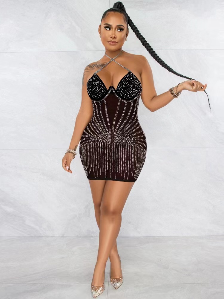 black zebra print mini dress POSTER GIRL